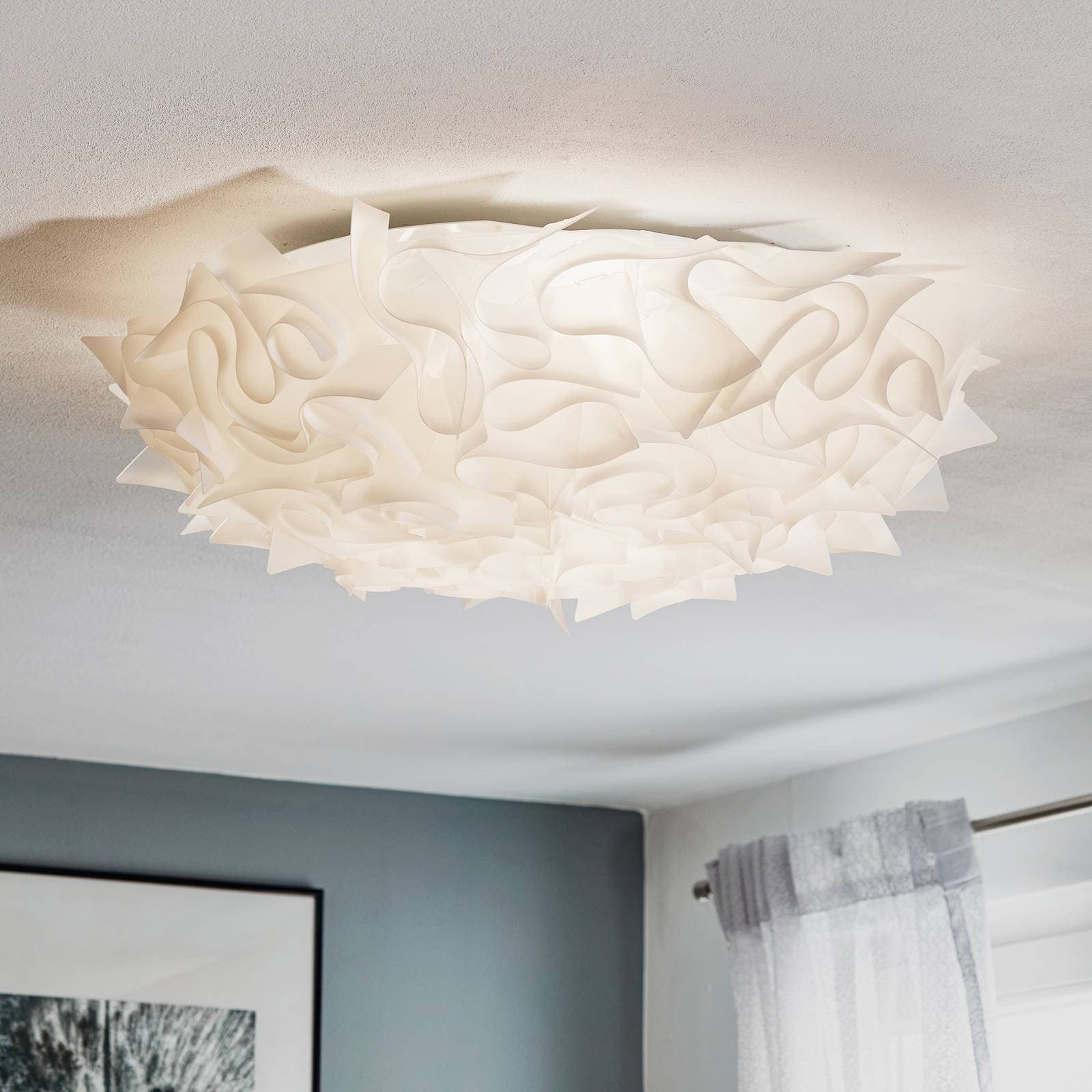 Slamp Veli dizajnové stropné svietidlo, Ø 78 cm, opálové