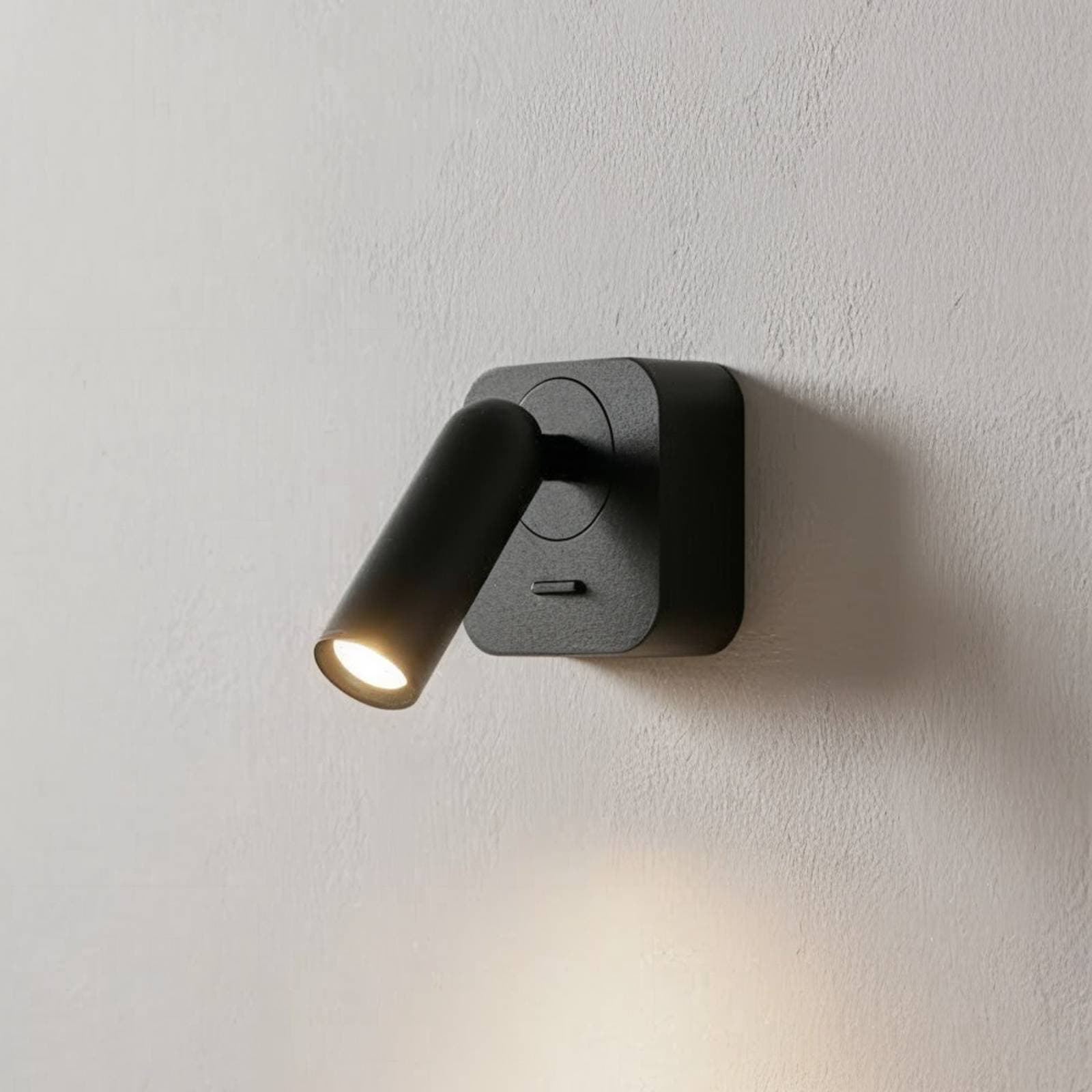 Ideal Lux LED nástenné svietidlo Bean, čierne, šírka 7 cm, kov