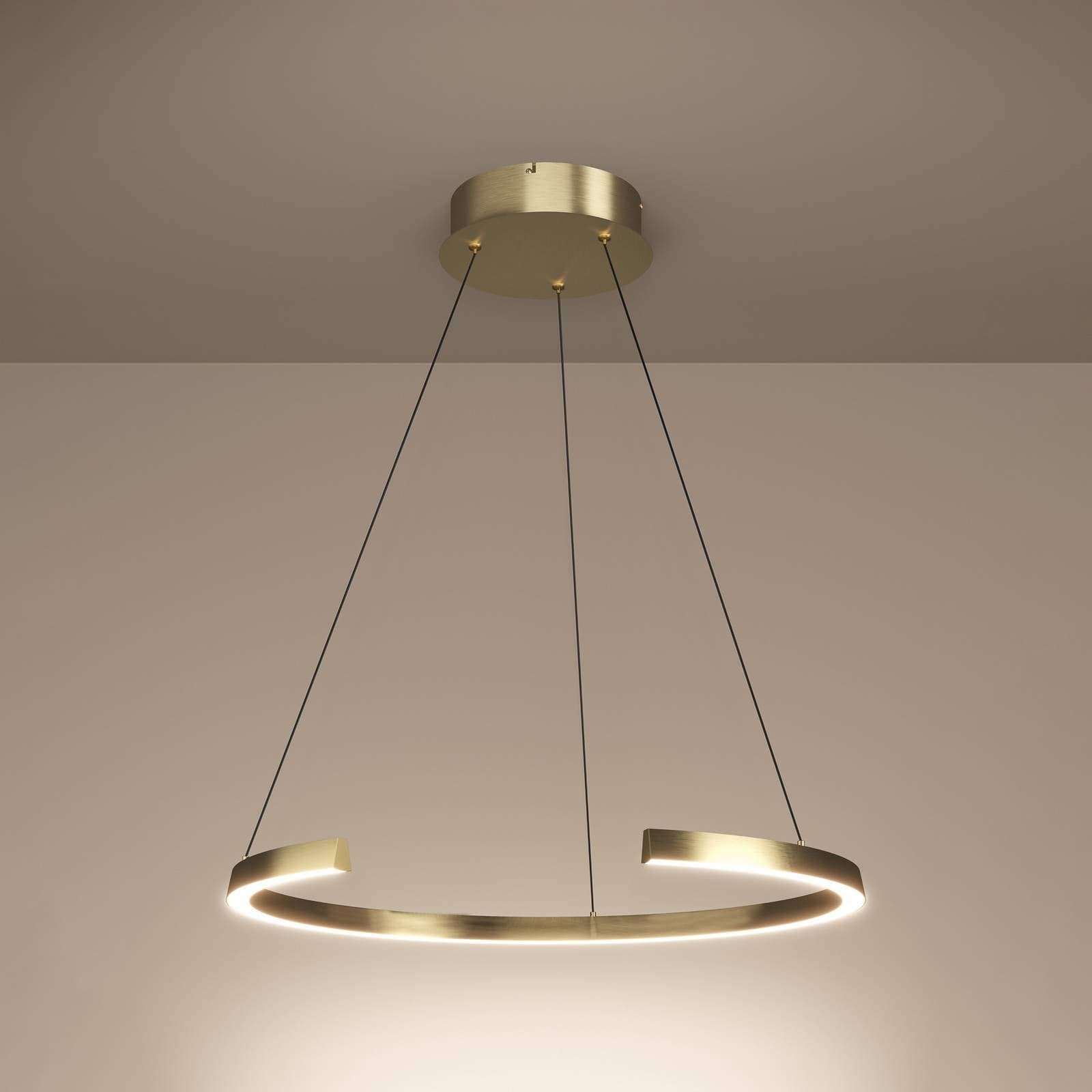 LED závesné svietidlo Stars of Light Labonete, zlatá, 80 cm, 1-pl. žiarovka, CCT