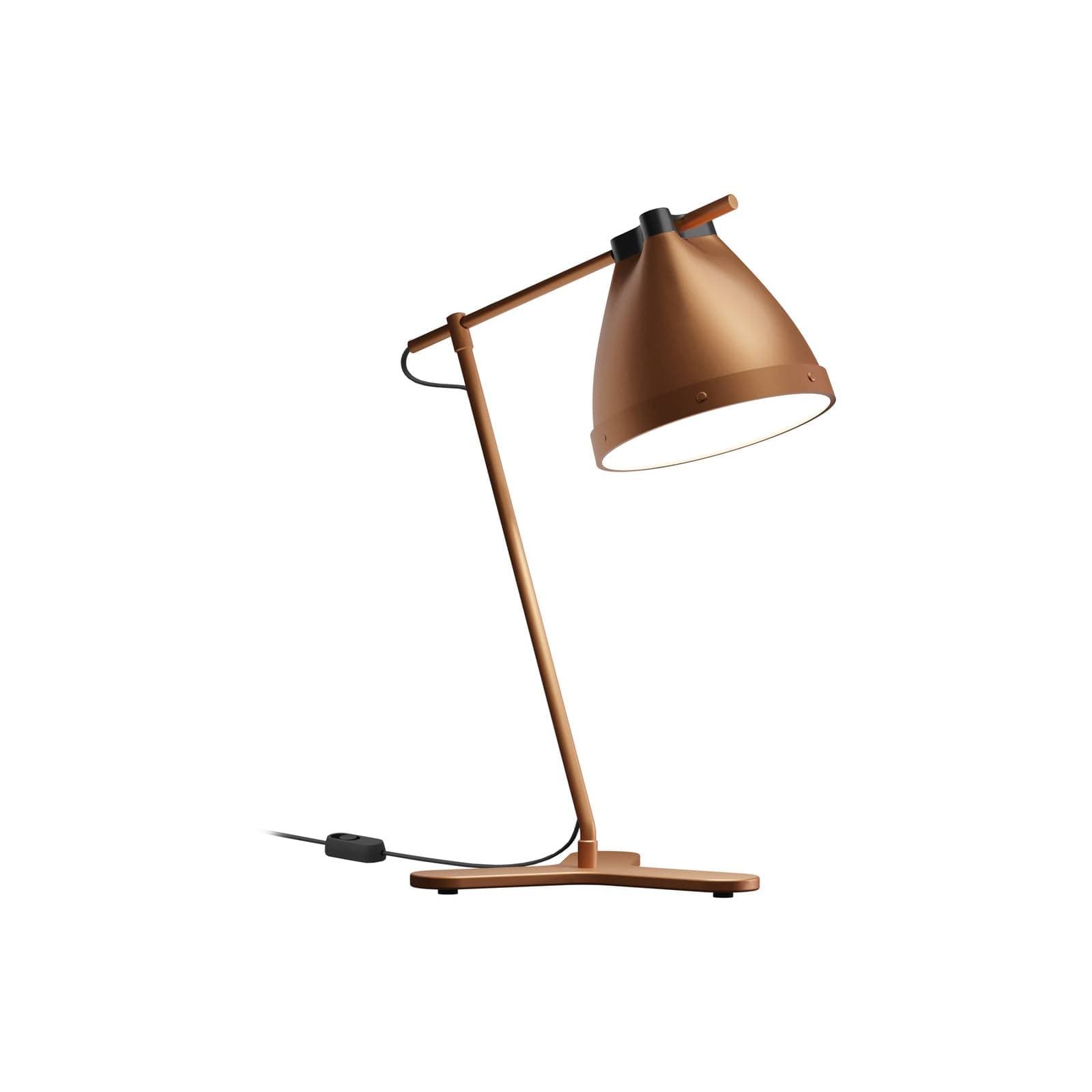 Aluminor Clarelle stolová lampa, meď
