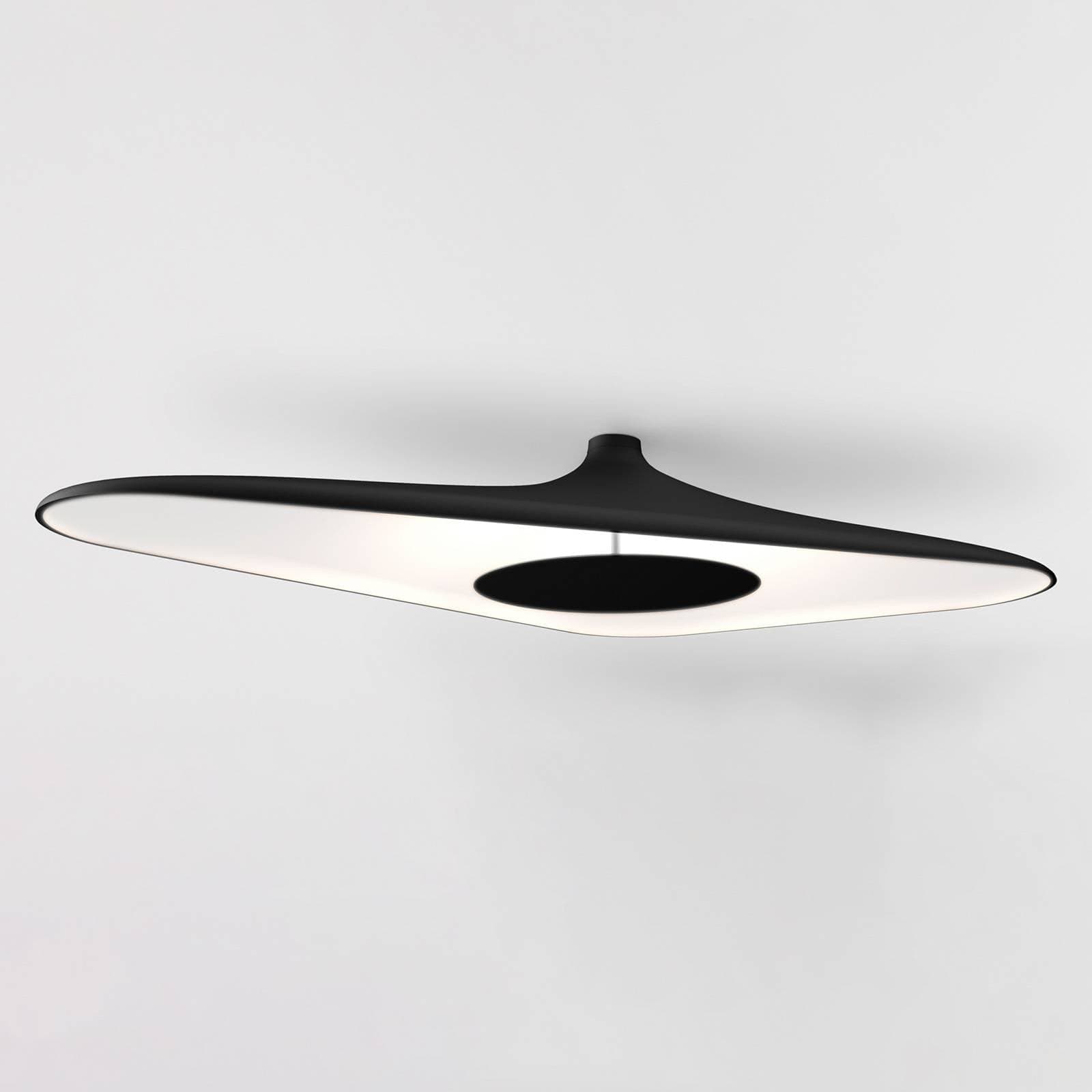 Luceplan Soleil Noir stropné LED svietidlo, čierne