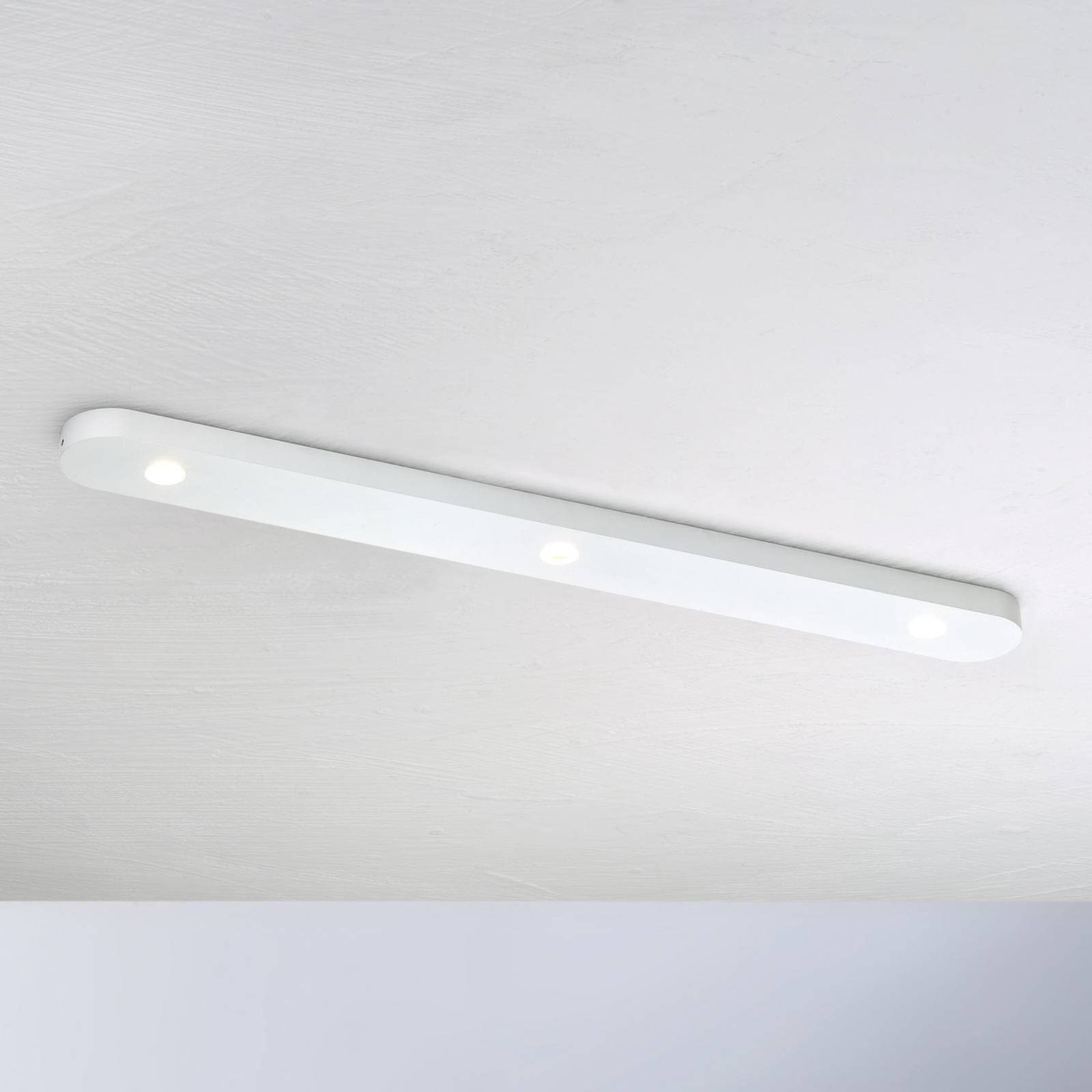 Stropné svietidlo Bopp Close LED, trojsvetelné, biele
