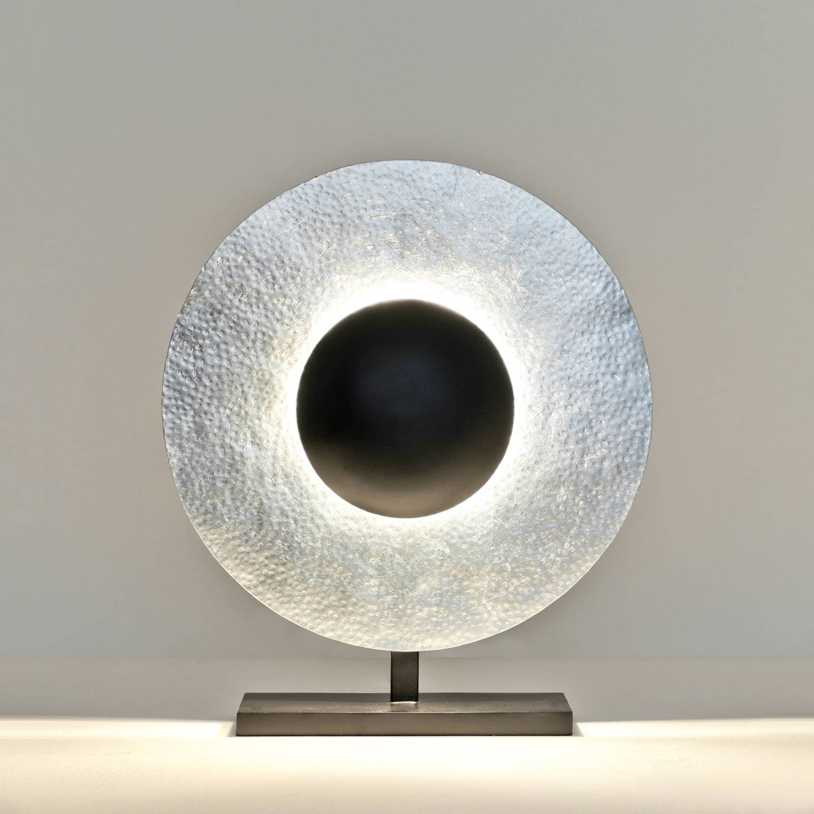Stolová lampa Satellite 52 cm strieborná/čierna