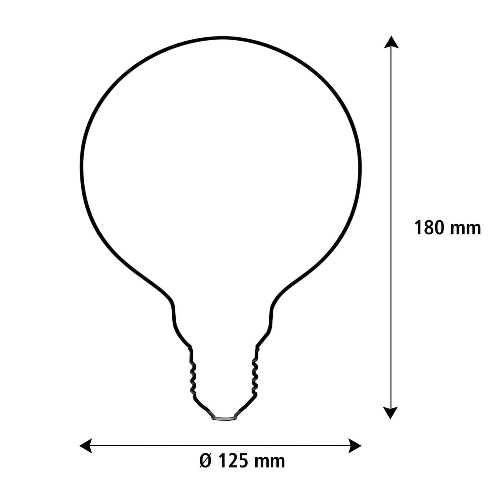 SEGULA LED Fire Flame Line E27 1W G125 číra stojaca 1800K