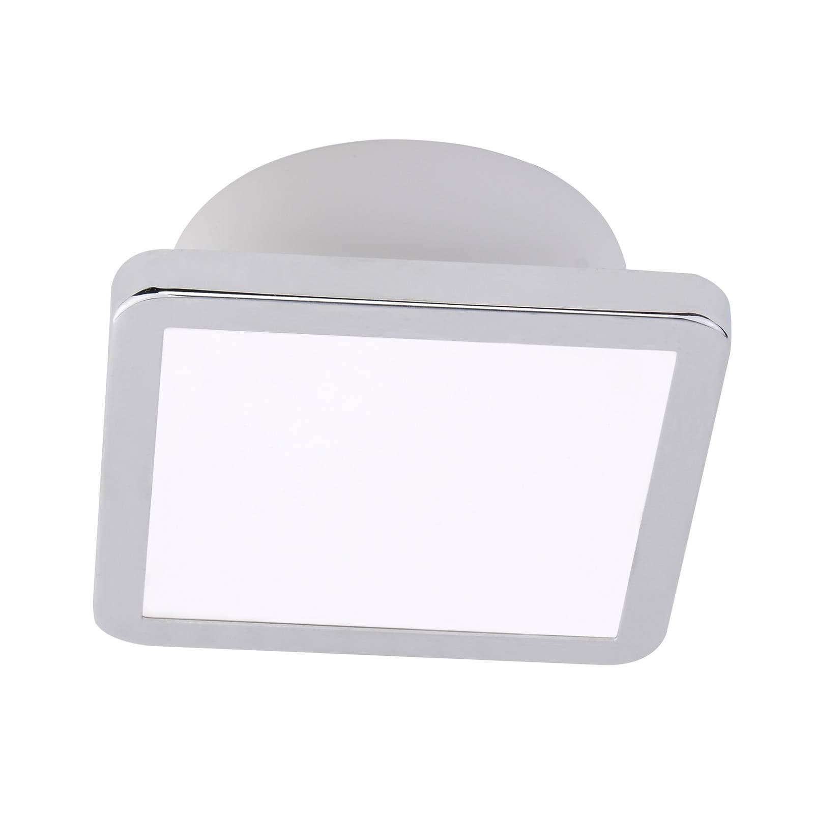 LightMe Stropné svietidlo Aqua Uno, 11 x 11 cm, chróm, IP44