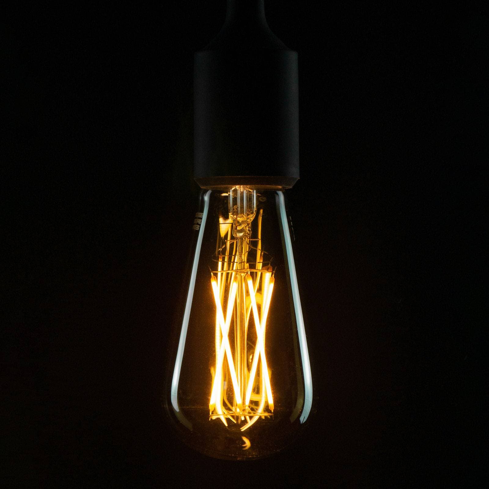 SEGULA rustikálna LED E27 5 W Long Style sivá
