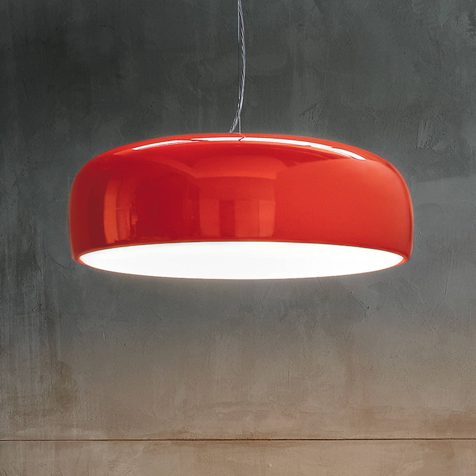 Závesné svetlo FLOS Smithfield S v červenej farbe