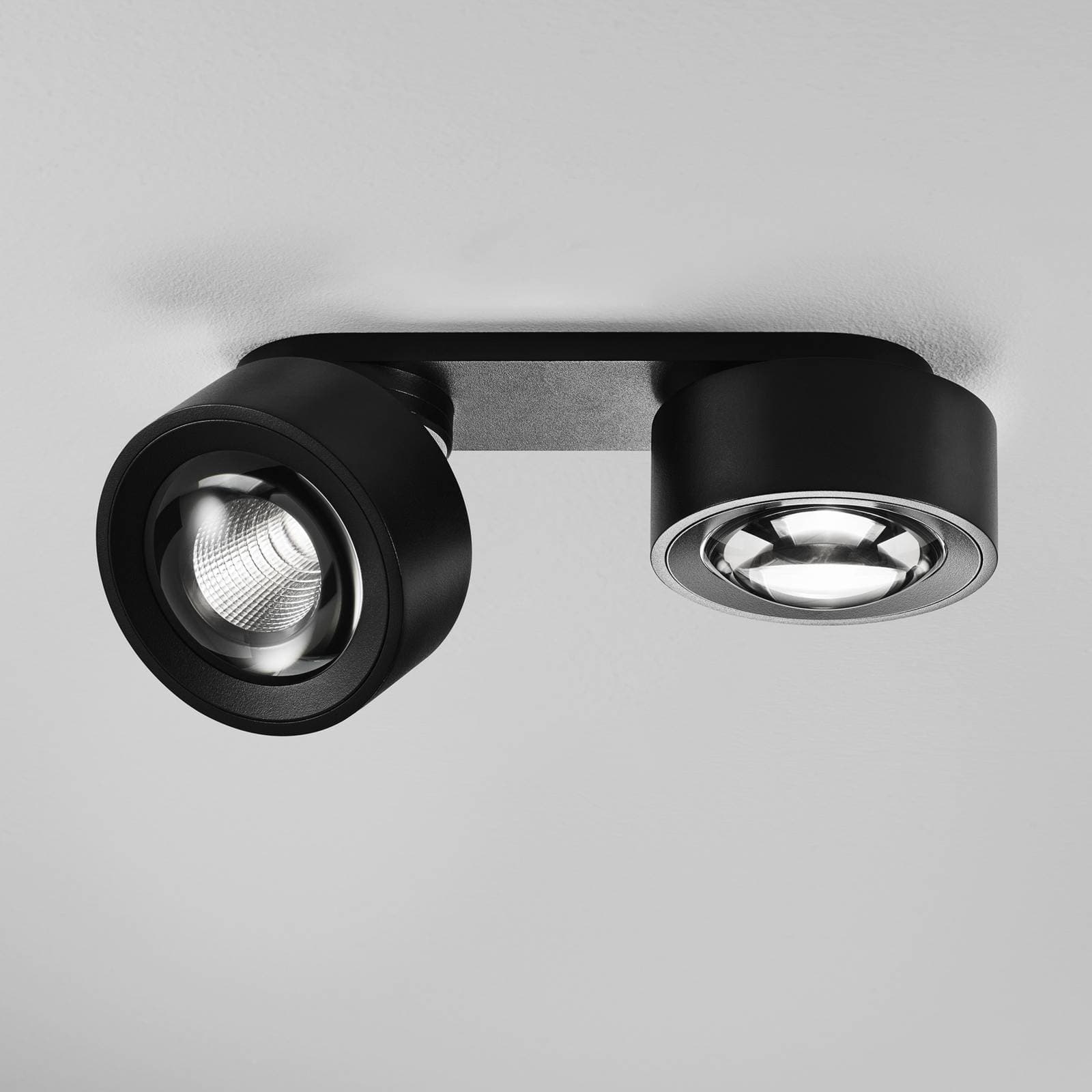 Egger DLS LED reflektor Clippo Optic Duo, čierna/čierna, DTW