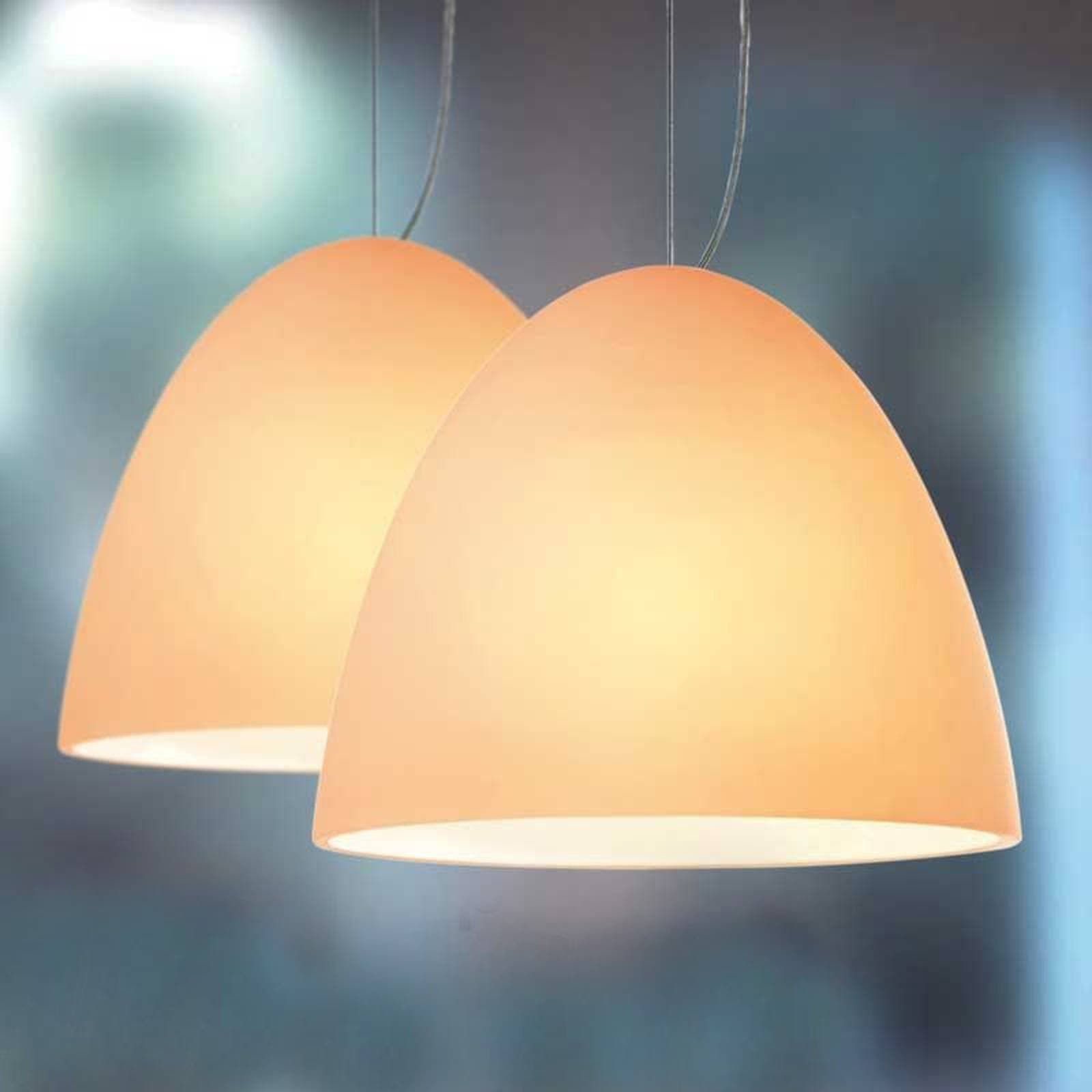 Casablanca Bell – závesná lampa piesok 21 cm 2-pl