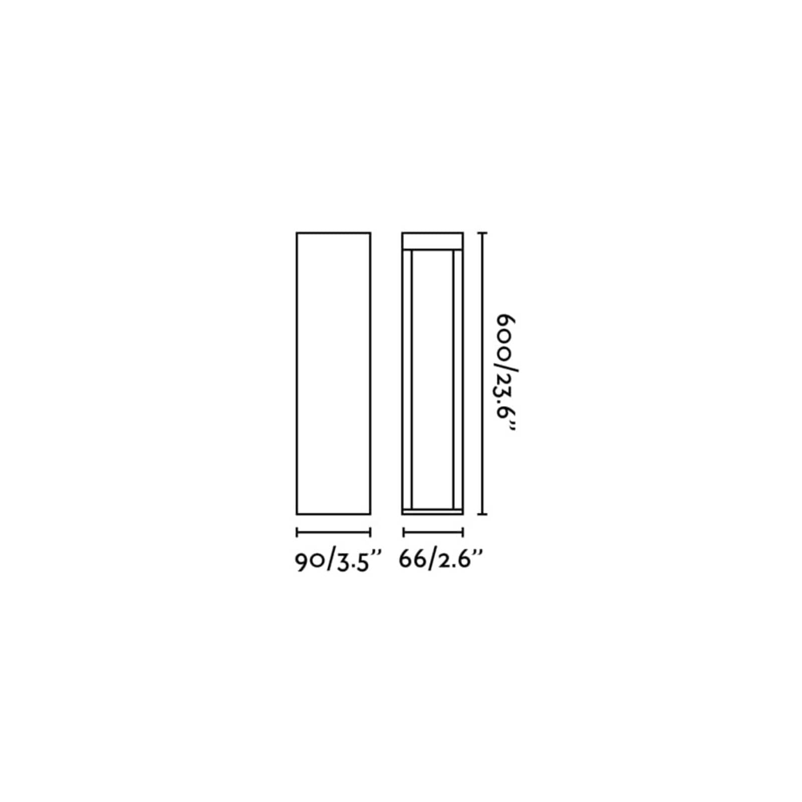 LED podsvietenie Cerler, hnedé, 60 cm, kov, IP65, CCT