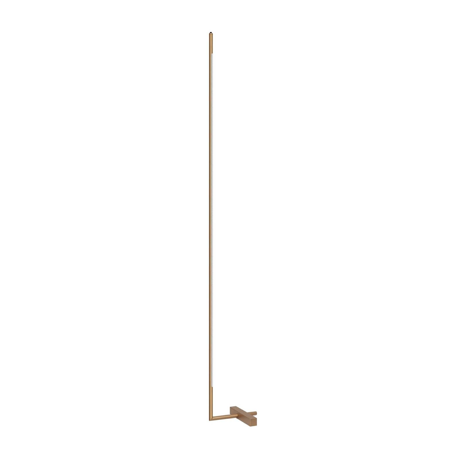 LED stojacia lampa Amalfi XL, zlatá, výška 180 cm, kov, stmievač