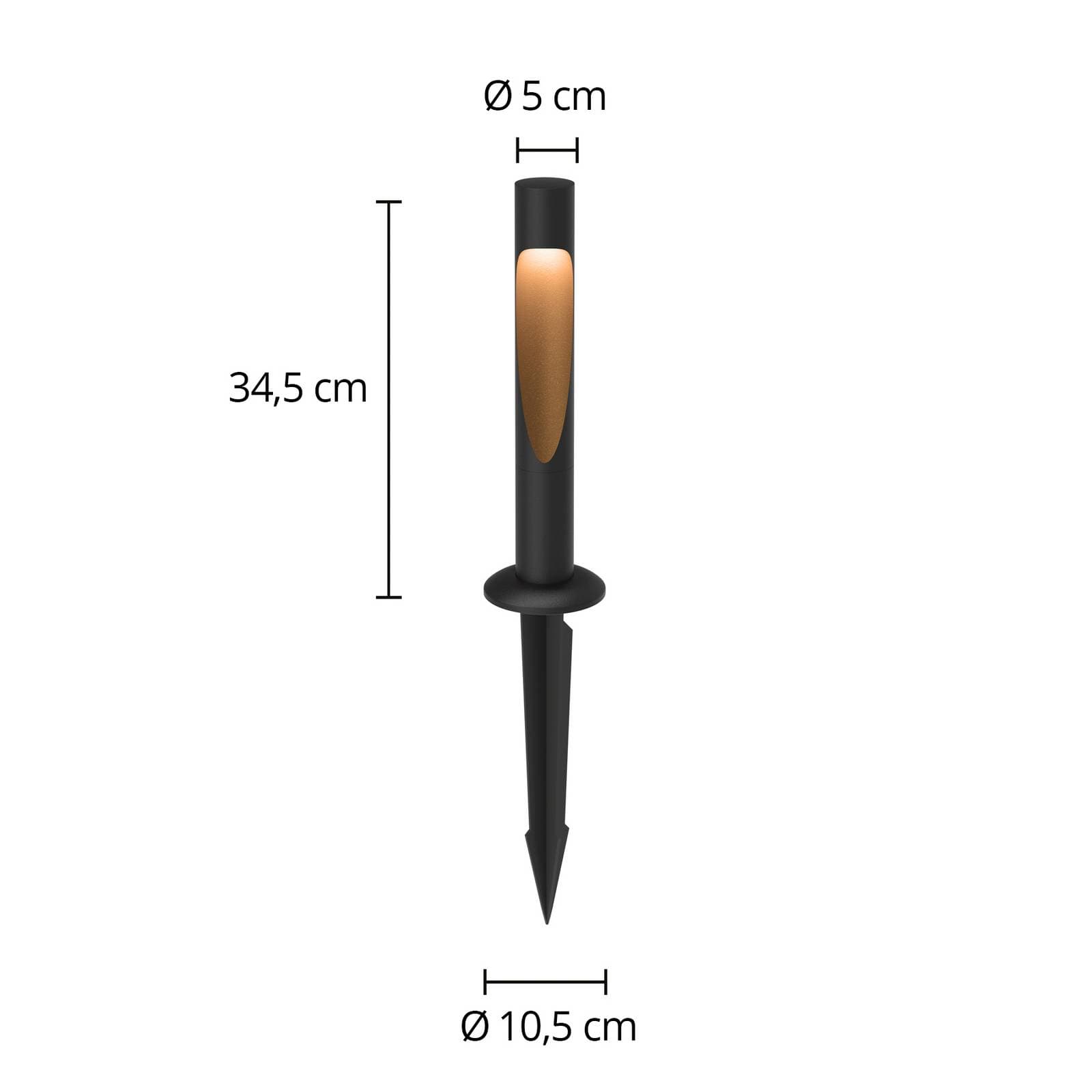 Louis Poulsen Stojaca lampa Flindt, 840, čierna, zemný konektor 24 V