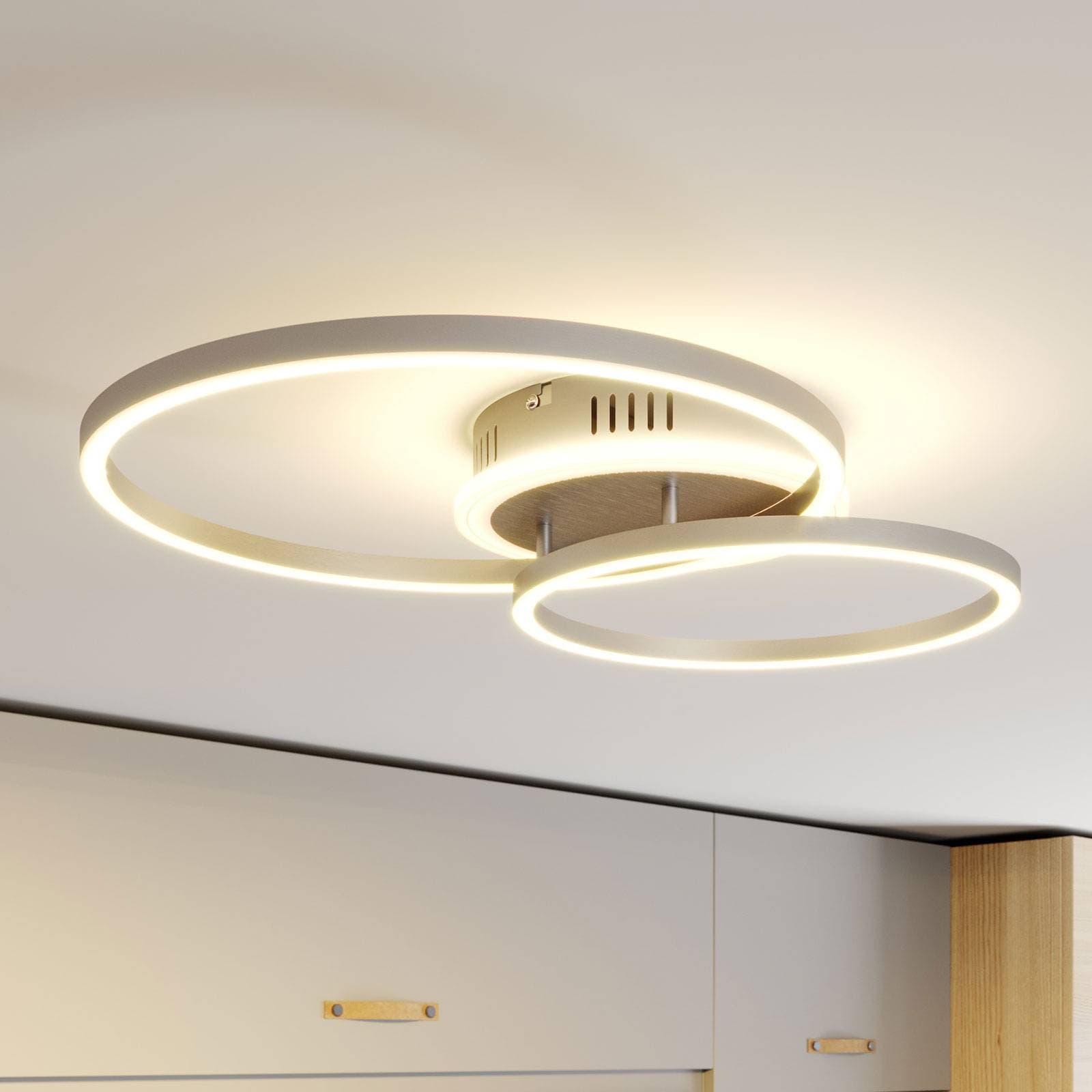 Lindby Smart stropné LED svetlo Edica, 58 cm, Tuya, CCT