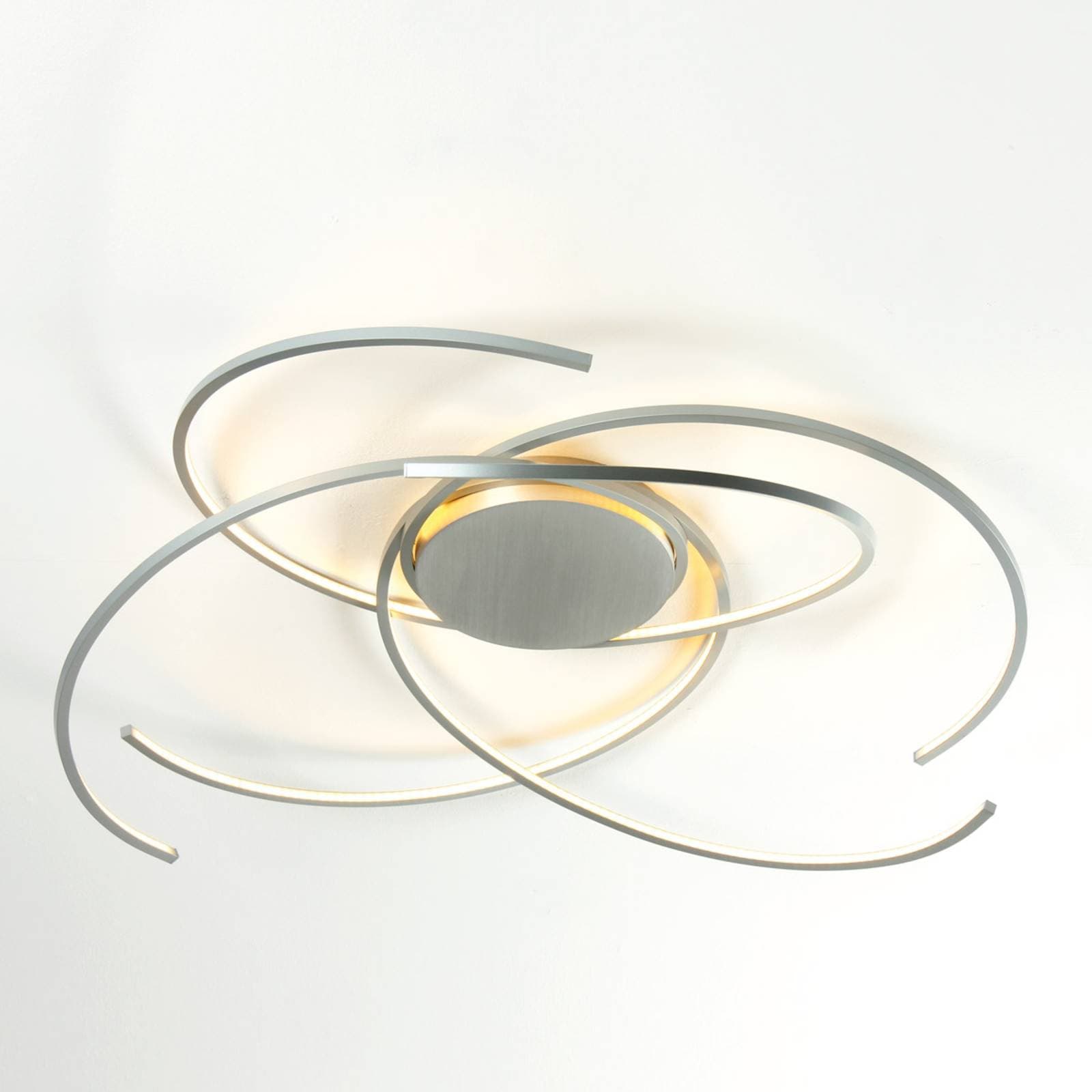 Escale Space – stropné LED svietidlo 80 cm hliník