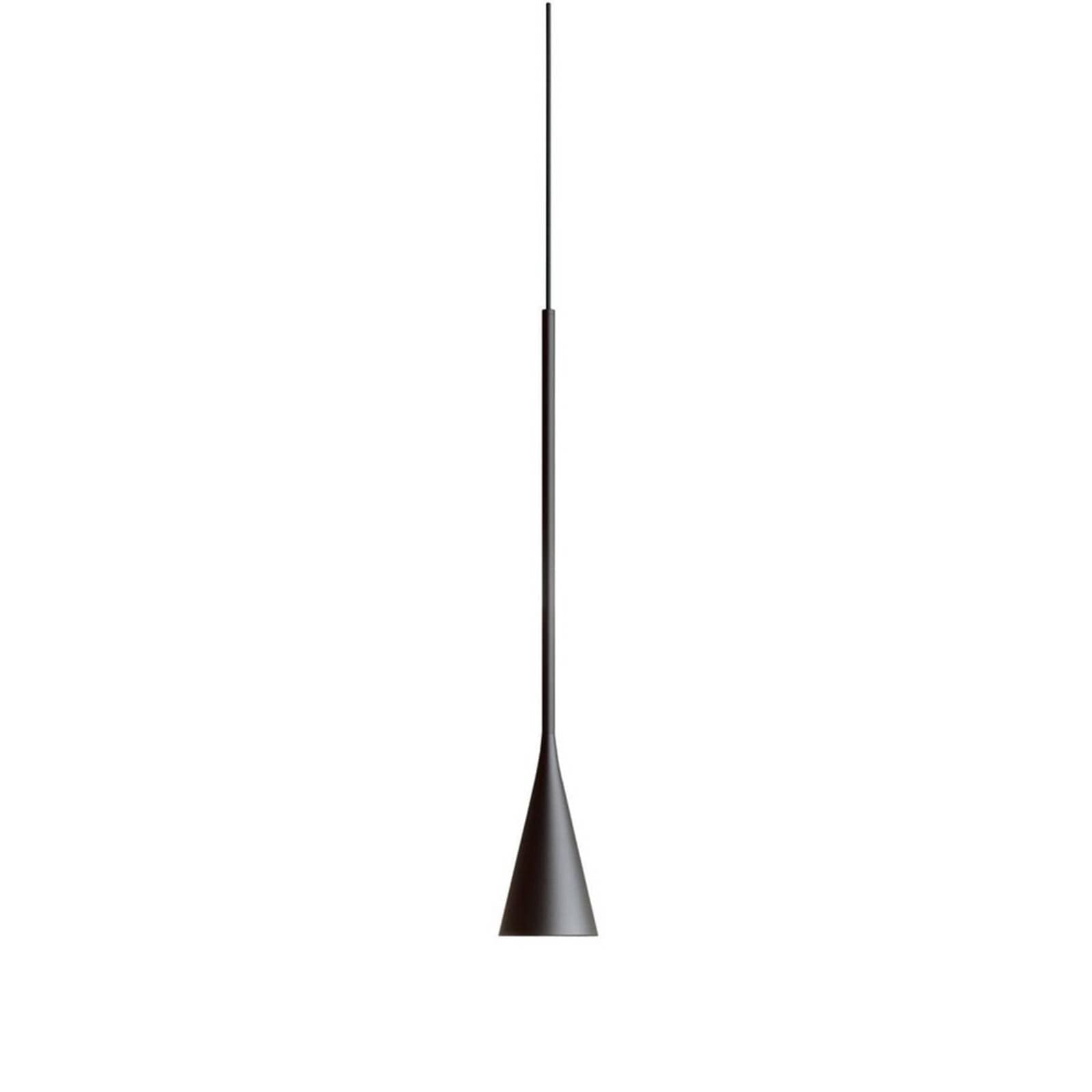 Bover LED závesné svietidlo Skybell Plus, čierne, Ø 6 cm, hliník