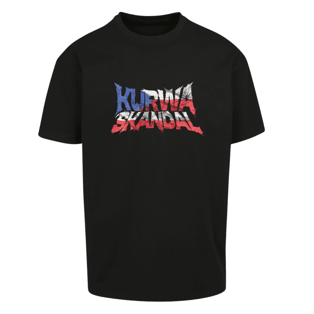 Tričko Erne100 - Kurwa skandal (premium), Unisex,Čierna,M