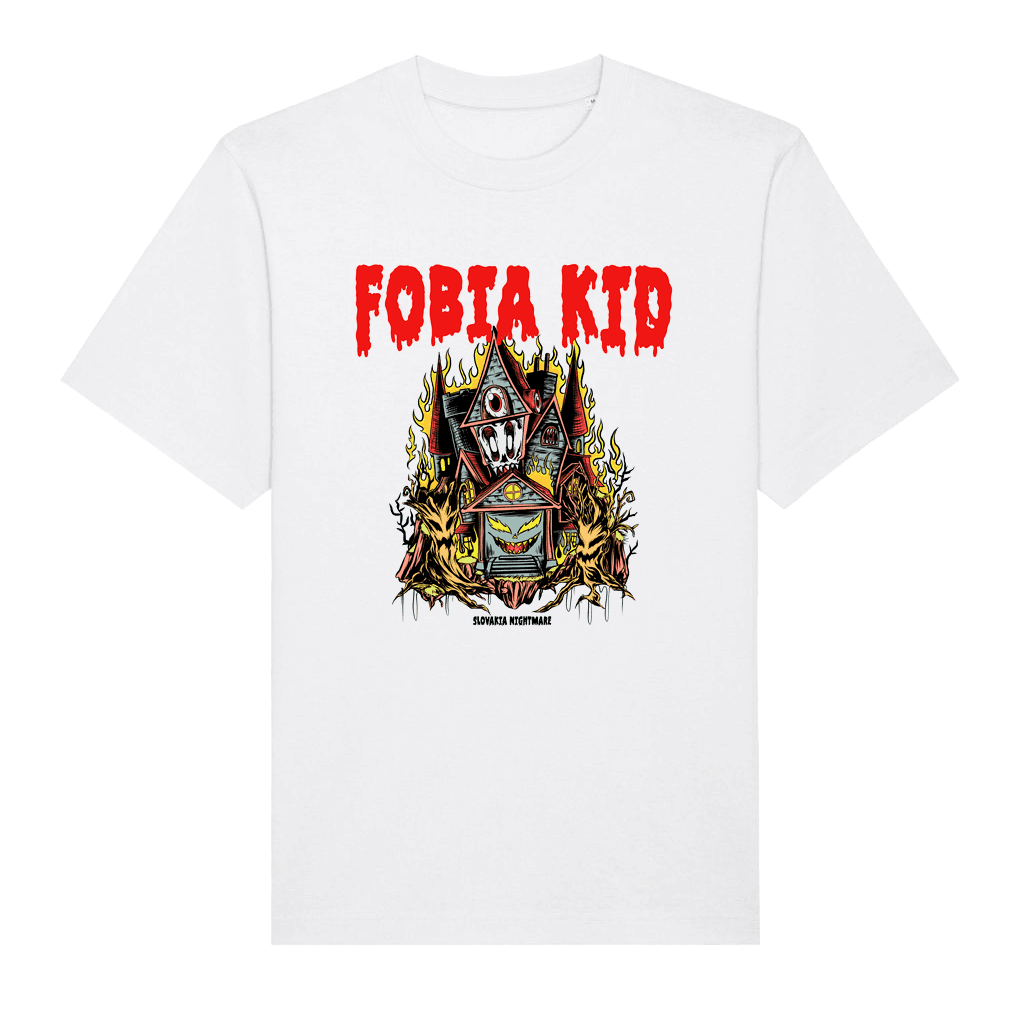 Tričko Fobia Kid - Slovakia Nightmare, Unisex,Biela,M