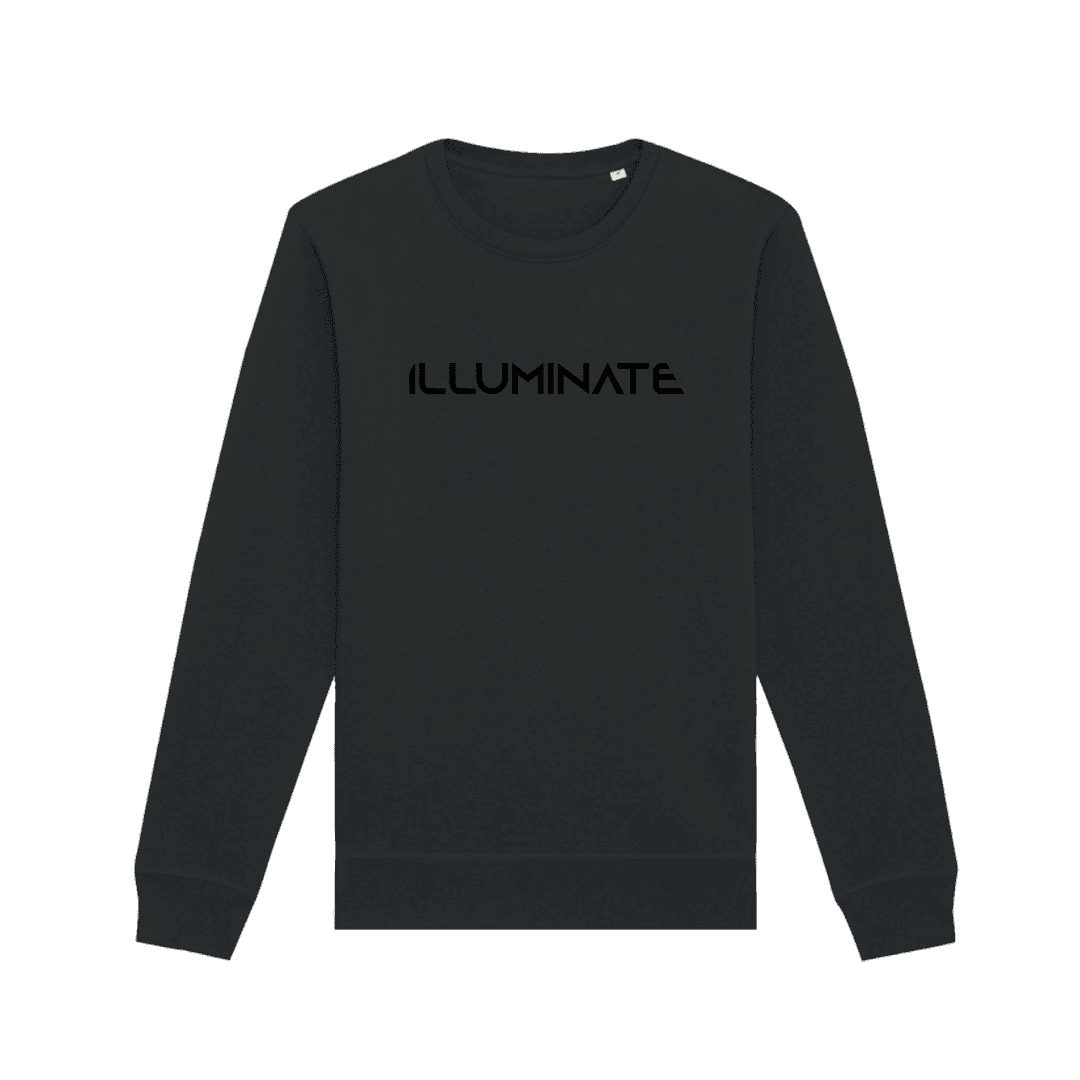 Crewneck ILLUMINATE - Illuminate Black on Black, Unisex,Čierna,L