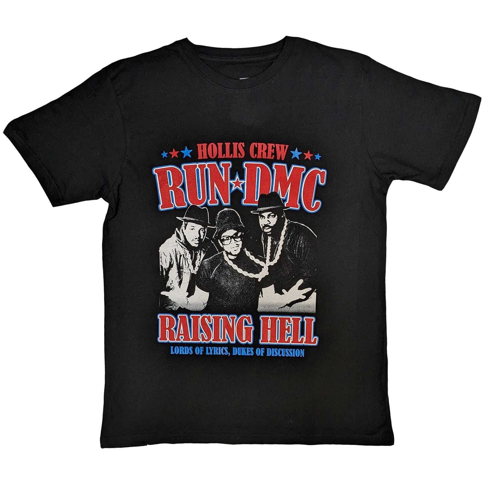 Tričko Run-DMC - Raising Hell Americana, Unisex,Čierna,L