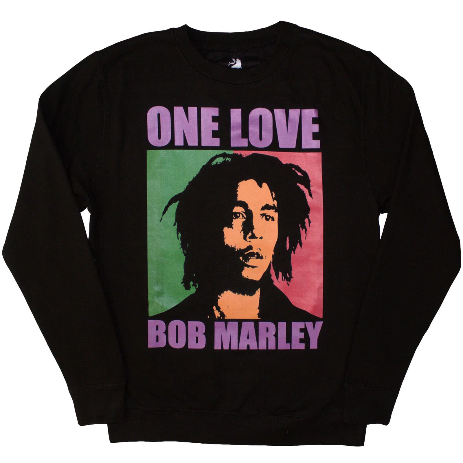 Crewneck Bob Marley - One Love, Unisex,Čierna,M