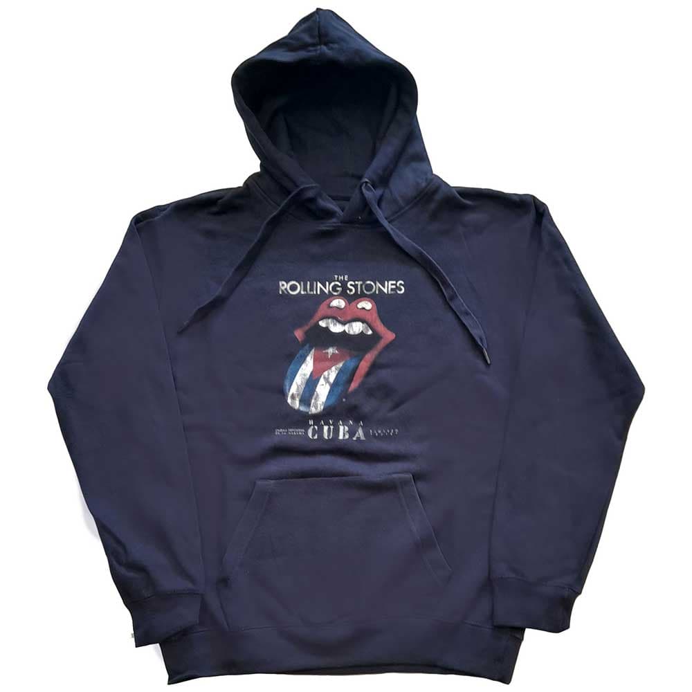 Mikina The Rolling Stones - Havana Cuba, Unisex,Modrá,L