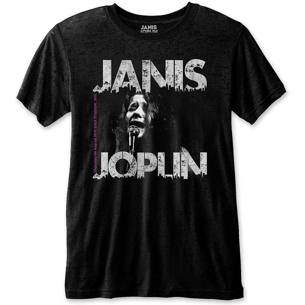 Tričko Janis Joplin - Shea '70, Unisex,Čierna,S