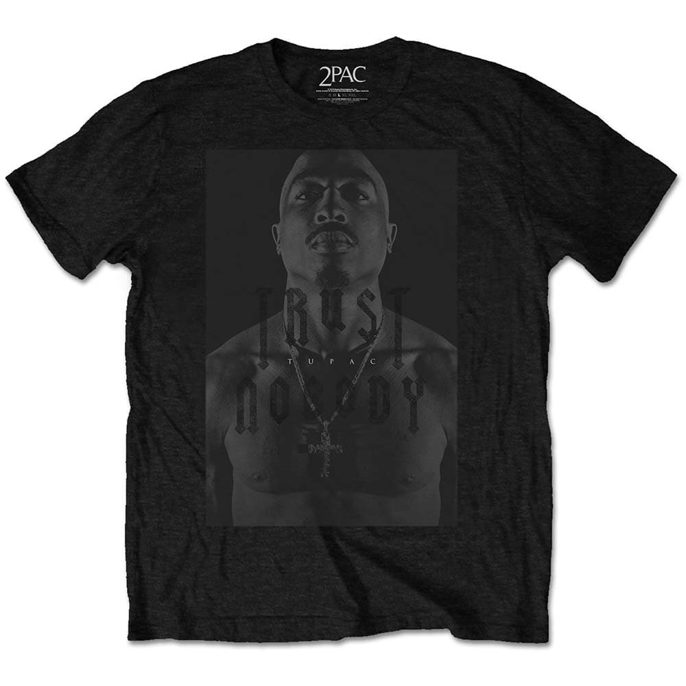 Tričko 2Pac - Trust no one, Unisex,Čierna,L