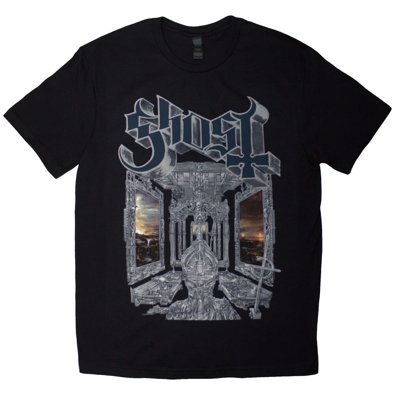 Tričko Ghost - Skeleta, Unisex,Čierna,XL