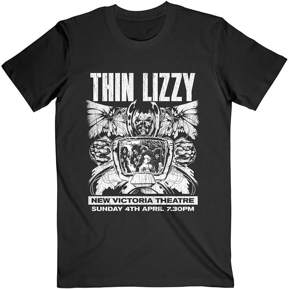Tričko THIN LIZZY - Jailbreak Flyer, Unisex,Čierna,XL