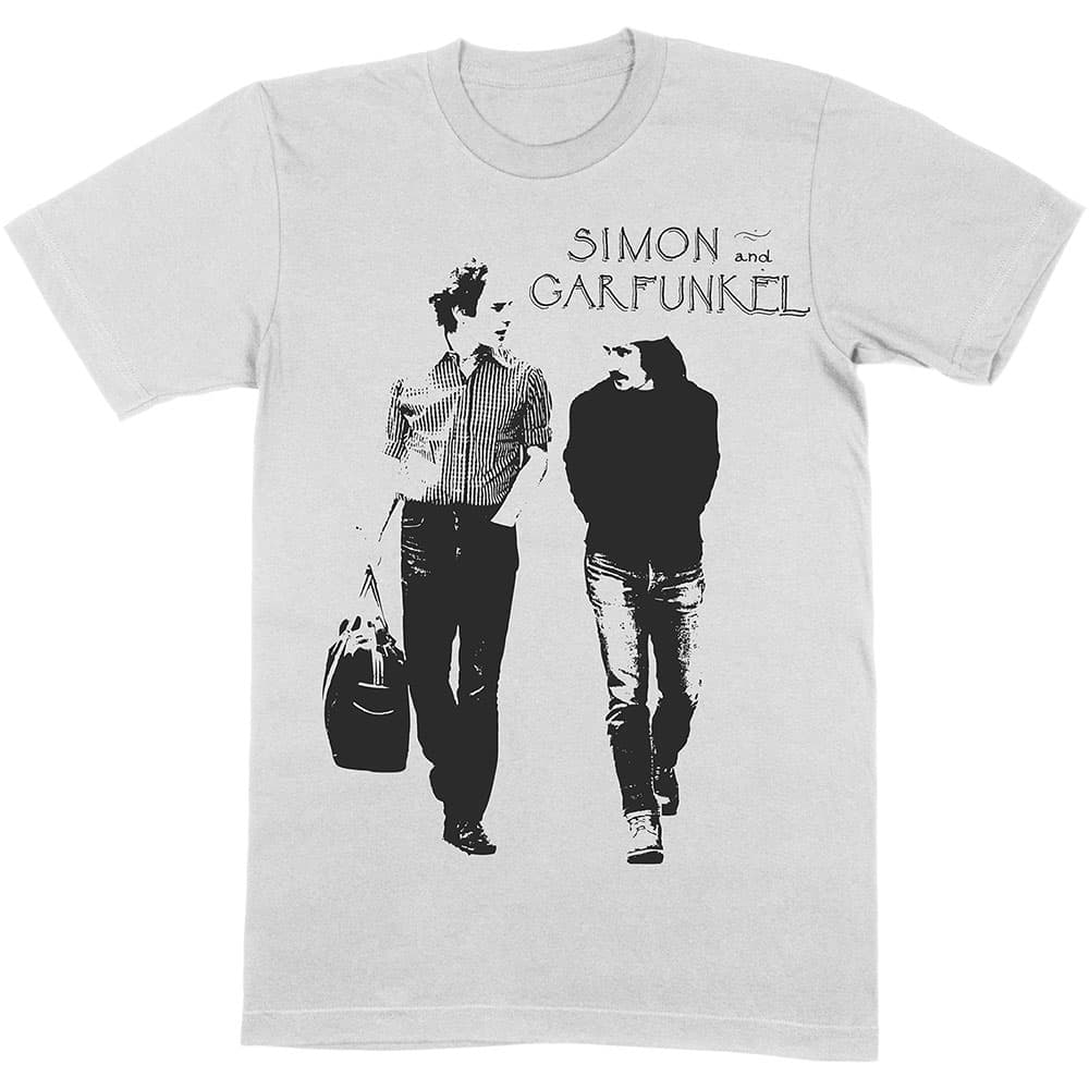 Tričko Simon & Garfunkel - Walking, Unisex,Natural,L