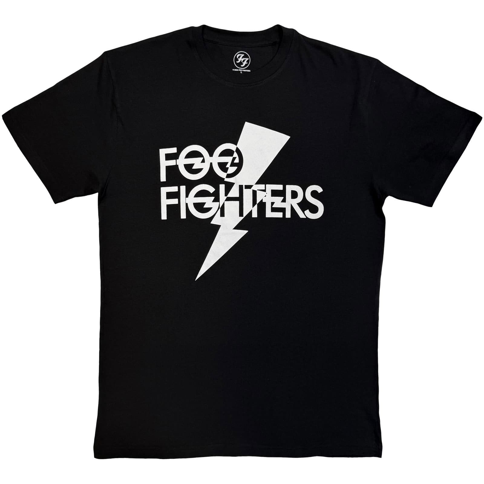 Tričko Foo Fighters - Flash Logo Mono, Unisex,Čierna,M