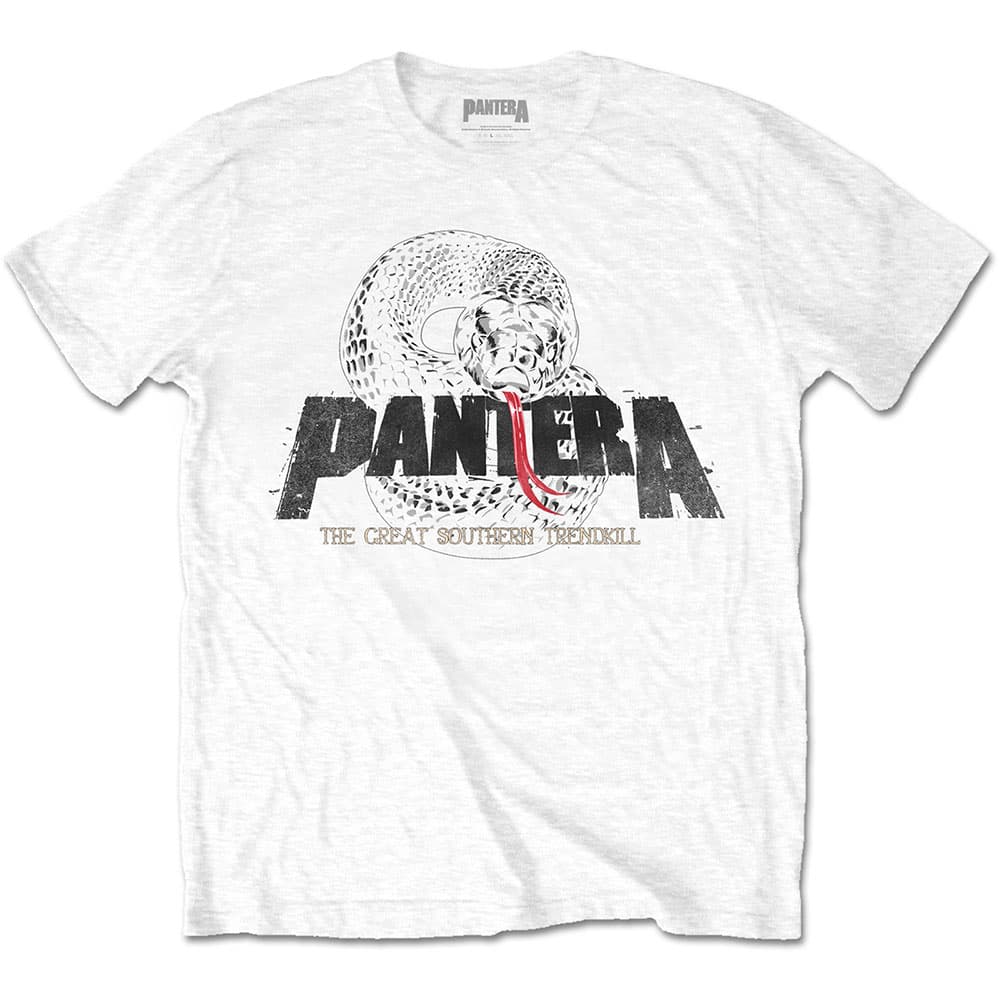 Tričko Pantera - Snake Logo, Unisex,Biela,XL