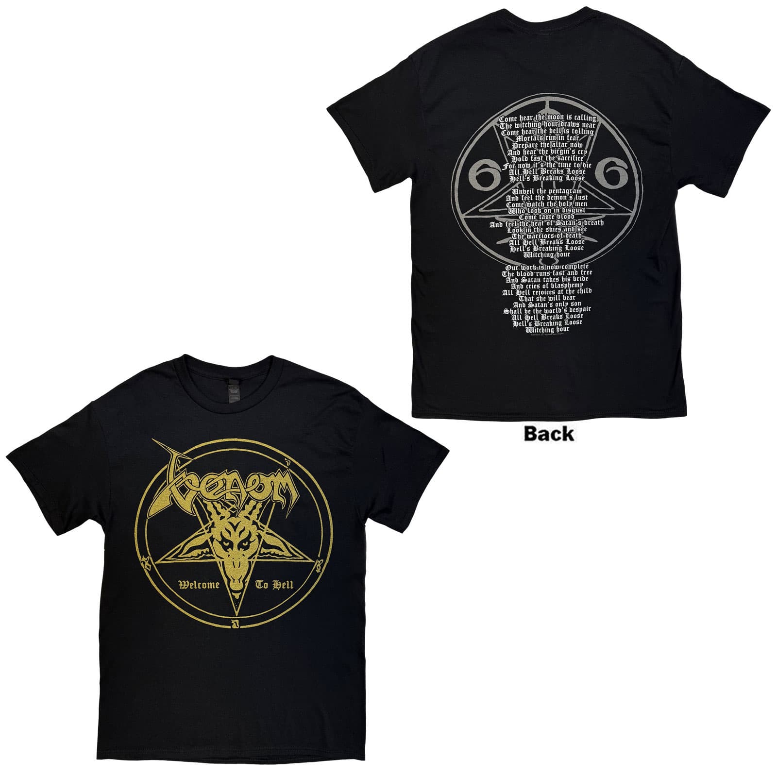 Tričko Venom - Welcome To Hell, Unisex,Čierna,S