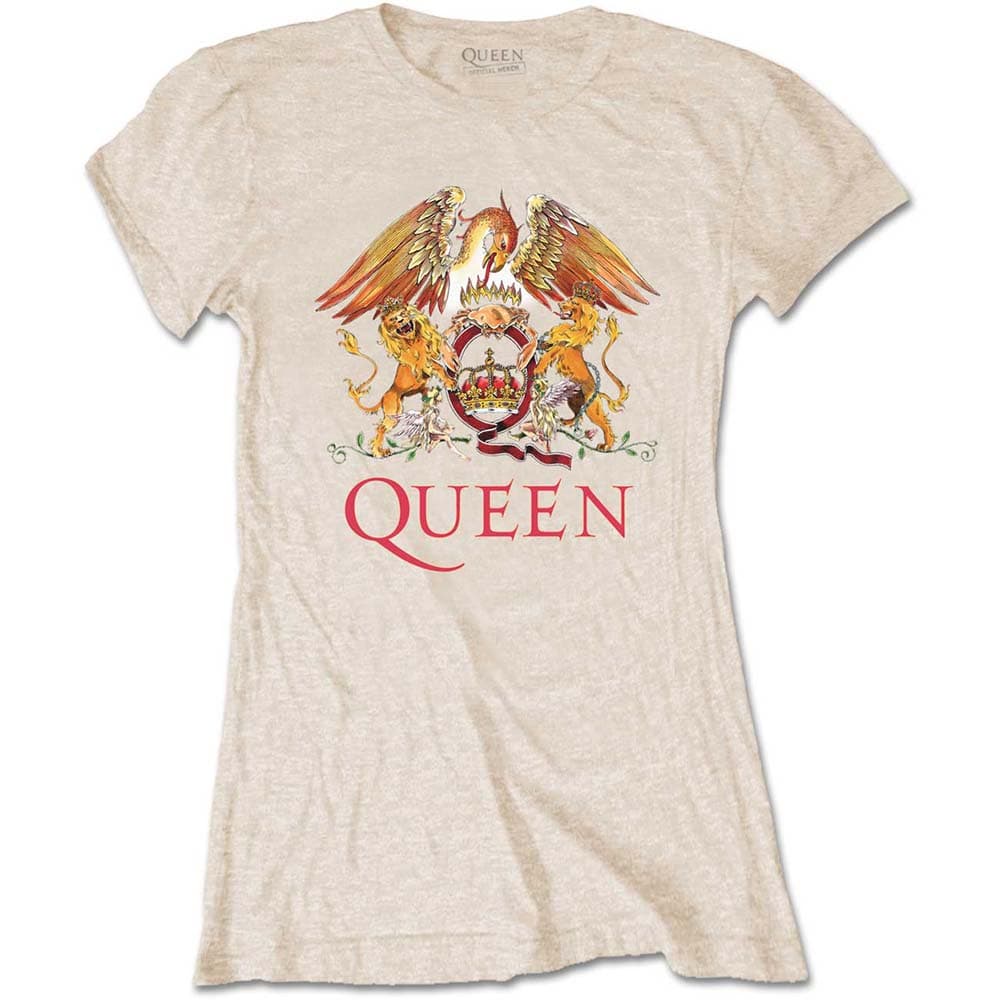 Tričko Queen - Classic Crest, Žena,Natural,XL