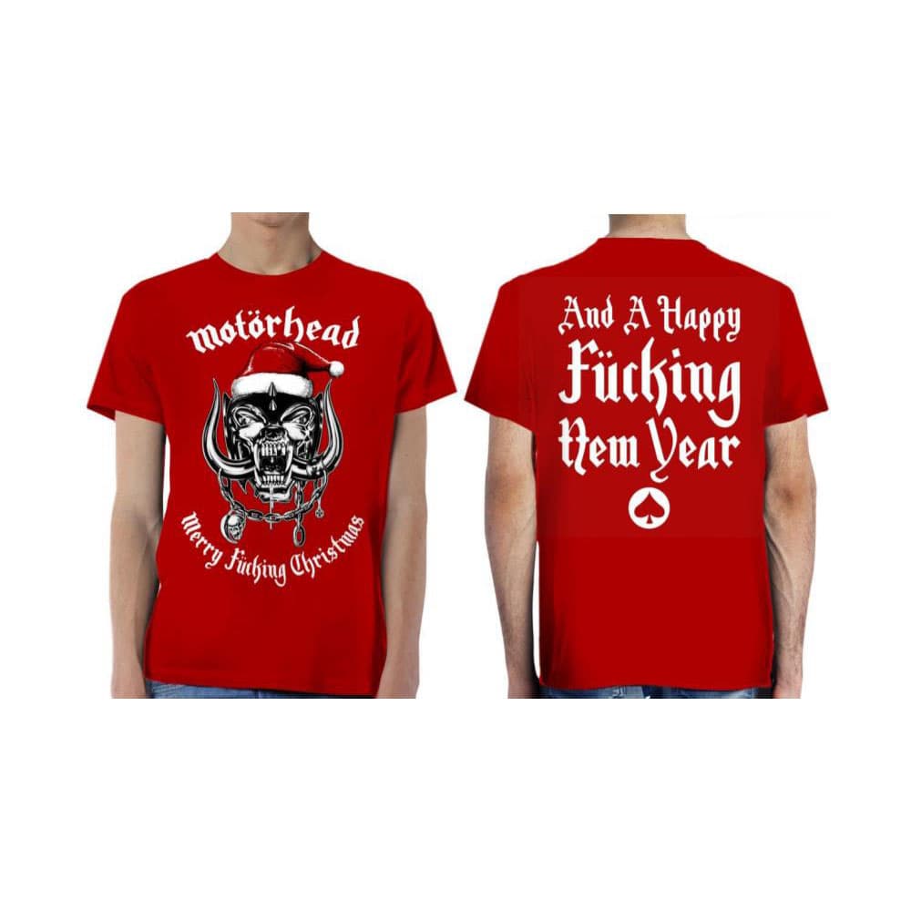 Tričko Motörhead - Christmas 2017, Unisex,Červená,M