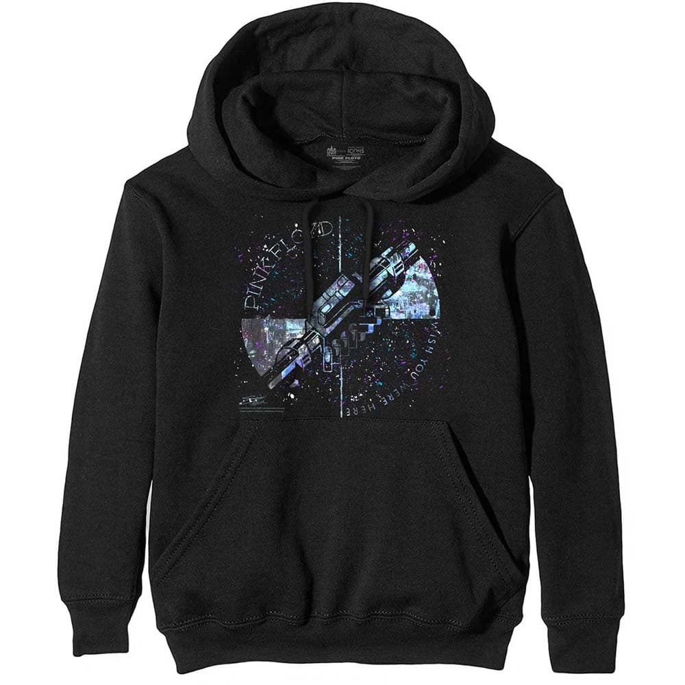 Mikina Pink Floyd - Machine Greeting Blue, Unisex,Čierna,S