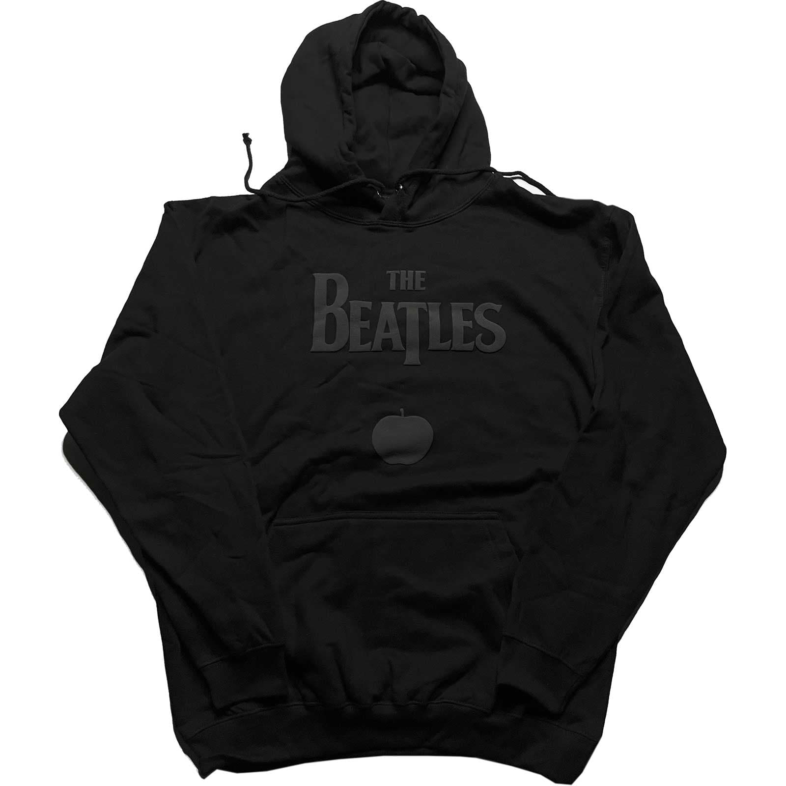 Mikina The Beatles - Drop T Logo & Apple, Unisex,Čierna,M