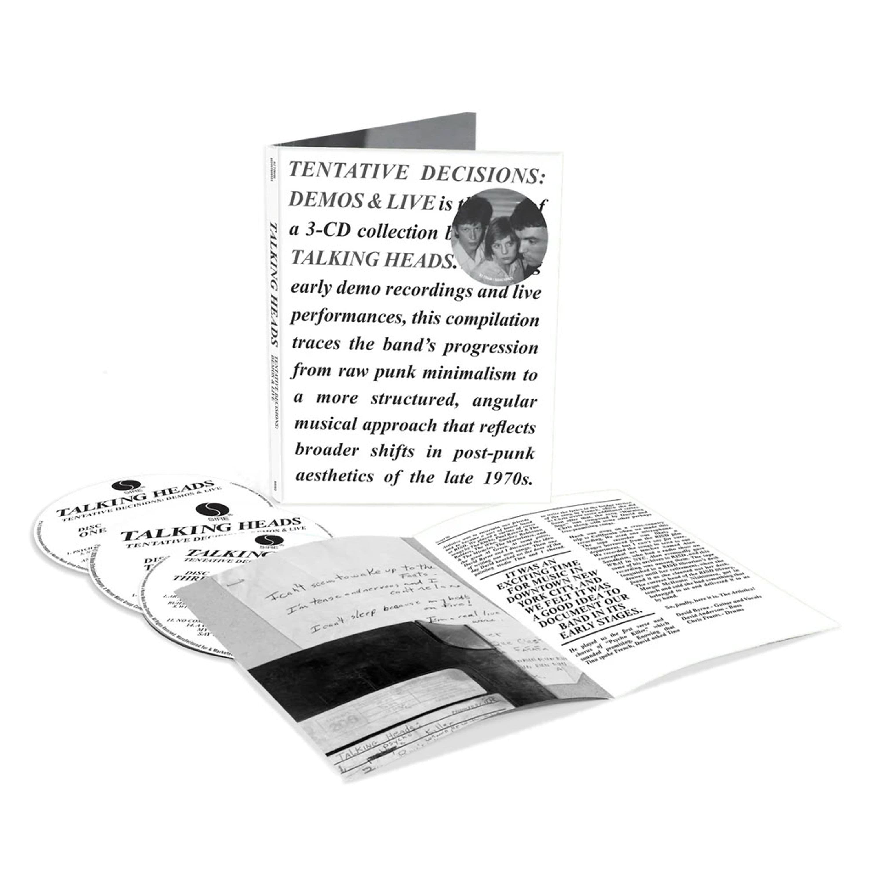 CD Talking Heads - TENTATIVE DECISIONS: DEMOS & LIVE
