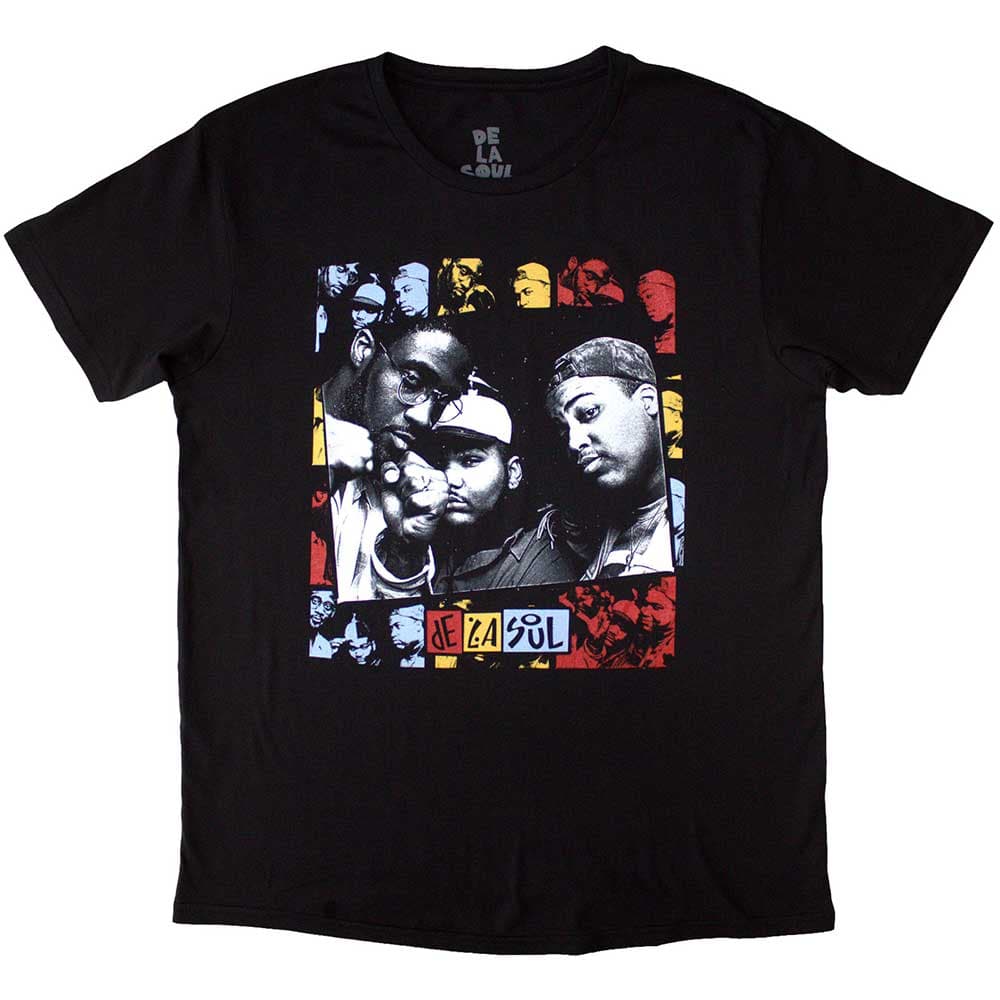 Tričko De La Soul - Collage, Unisex,Čierna,M