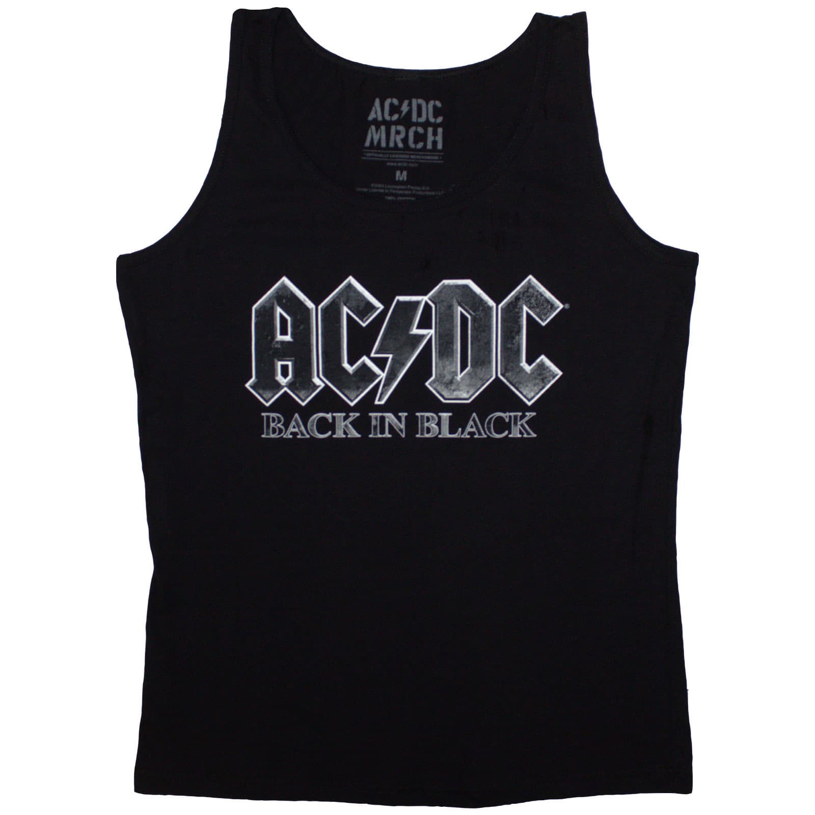 Tielko AC/DC - Back In Black, Žena,Čierna,M
