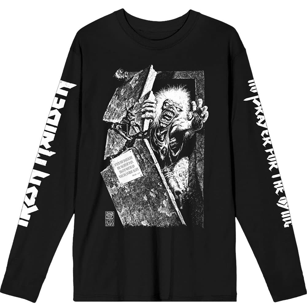 Tričko s dlhým rukávom Iron Maiden - No Prayer Grave Isolated, Unisex,Čierna,S