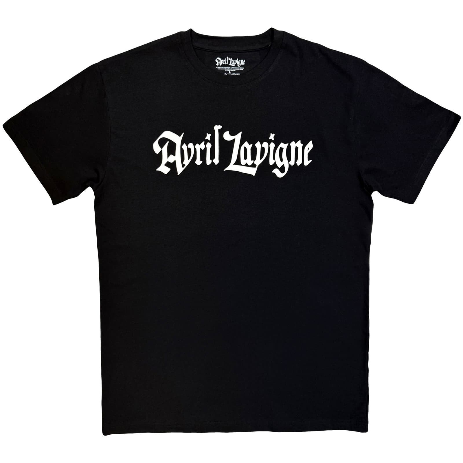 Tričko Avril Lavigne - Logo Mono, Unisex,Čierna,M