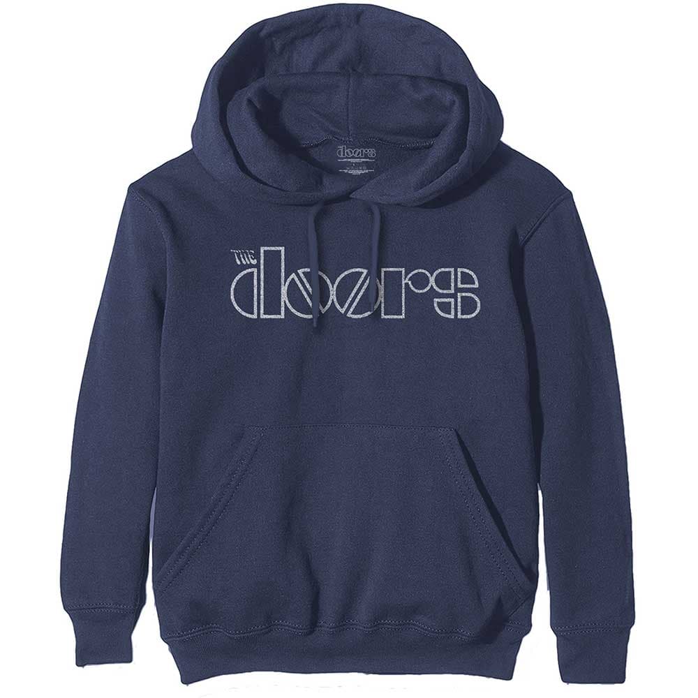Mikina The Doors - Logo, Unisex,Modrá,S