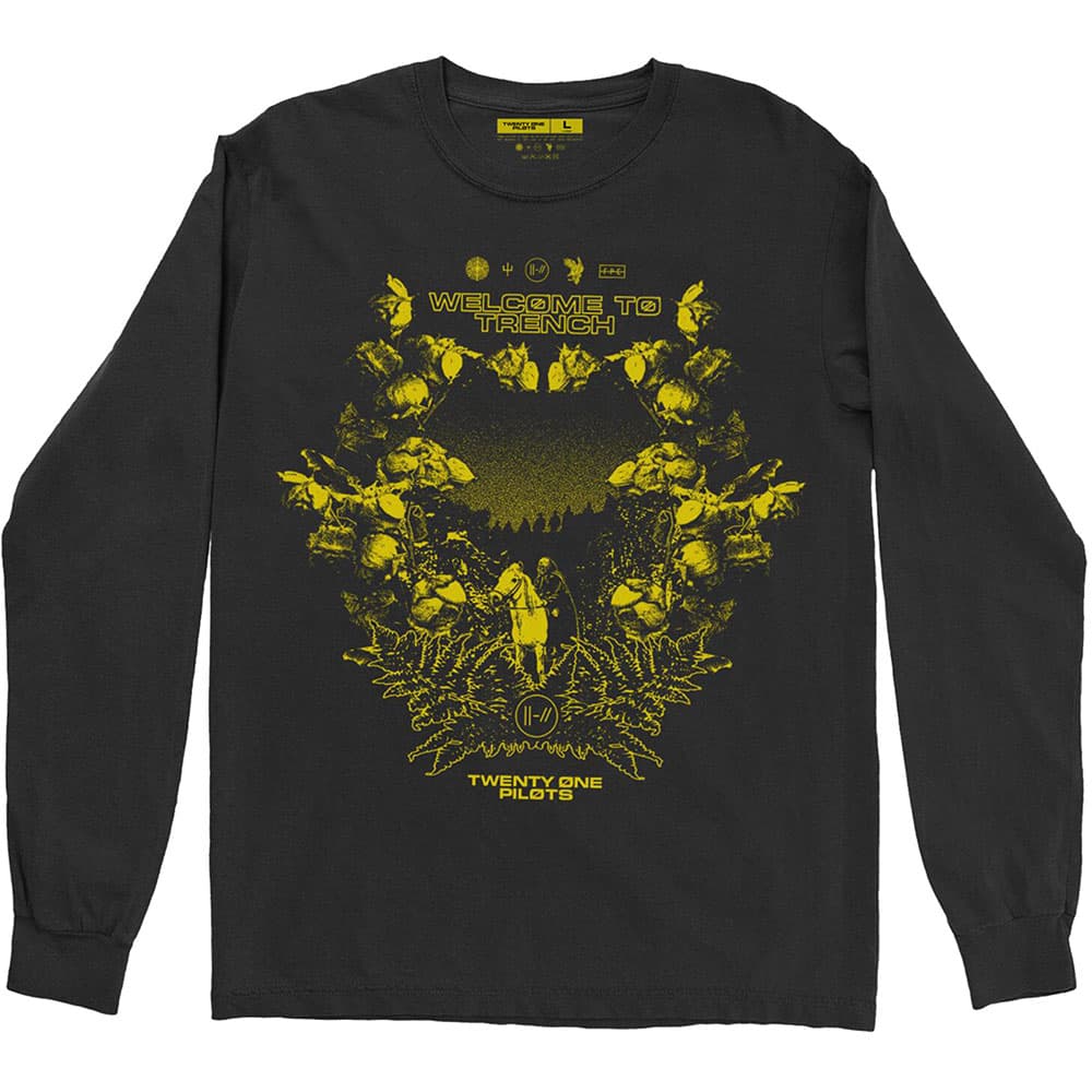 Tričko s dlhým rukávom Twenty One Pilots - Trench Scene, Unisex,Čierna,M