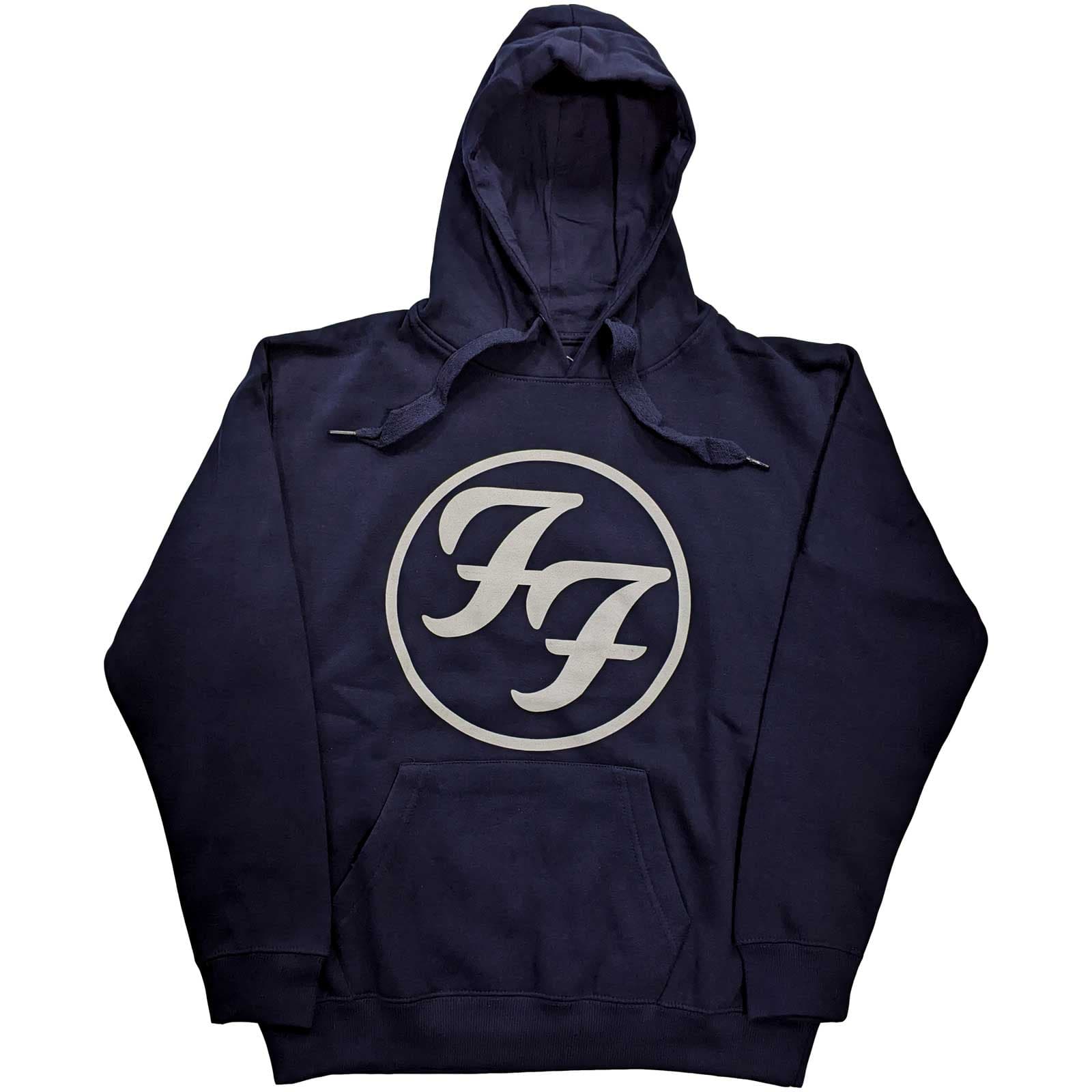 Mikina Foo Fighters - FF Logo, Unisex,Modrá,S