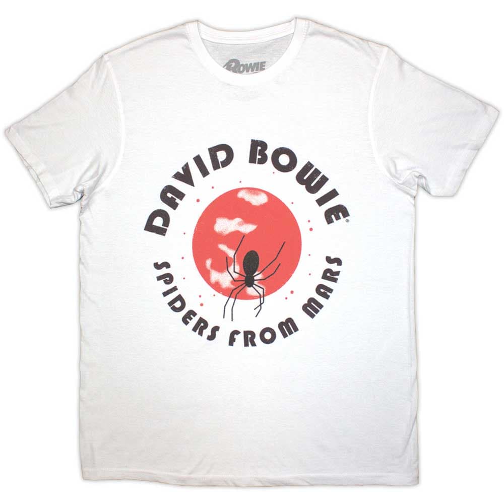 Tričko David Bowie - Spiders From Mars, Unisex,Biela,S