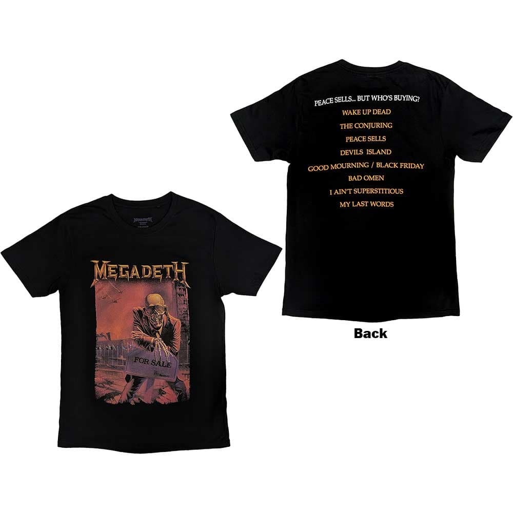 Tričko Megadeth - Peace Sells Album Cover, Unisex,Čierna,M