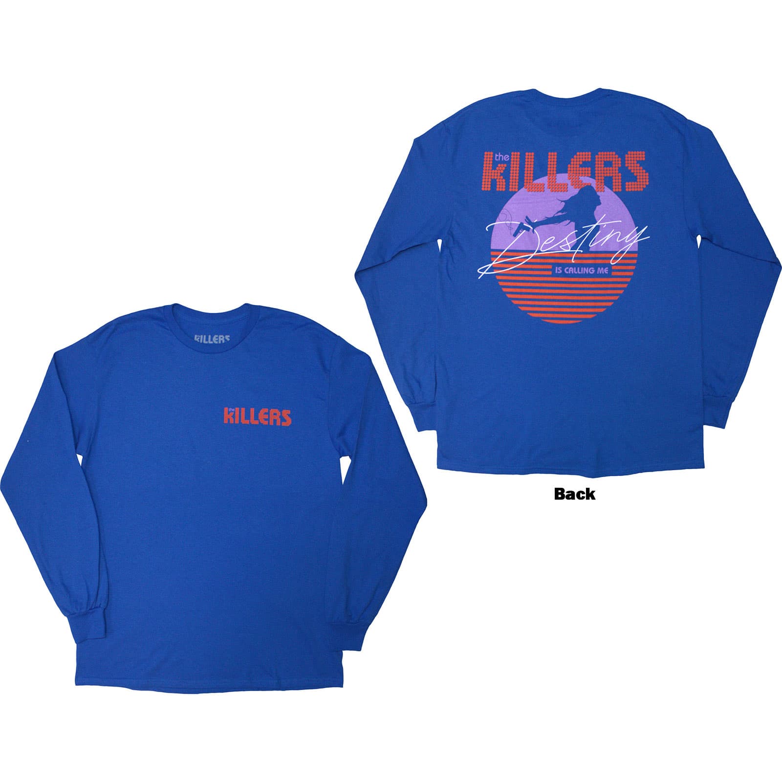 Tričko s dlhým rukávom The Killers - Tour '24 Destiny Is Calling Me, Unisex,Modrá,M