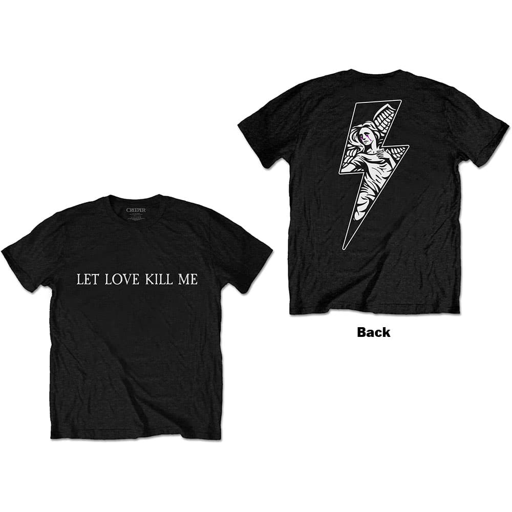 Tričko Creeper - Let Love Kill Me, Unisex,Čierna,S