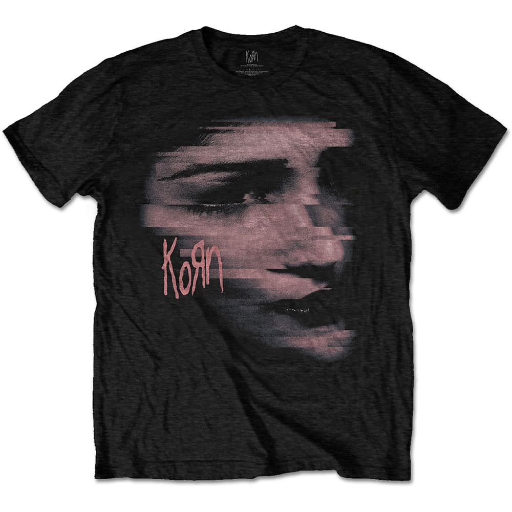 Tričko Korn - Chopped Face, Unisex,Čierna,L
